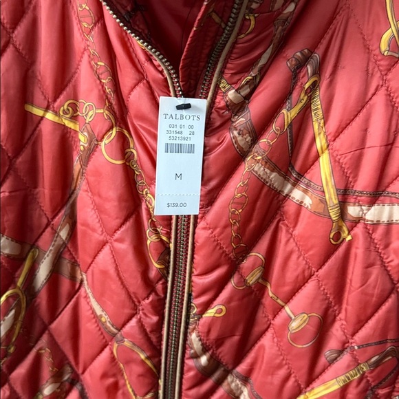 NWT Talbots Equestrian Puffer Quilted Vest Size Medium - Picture 3 of 4